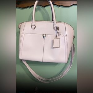 NWOT Tote Purse With Gold Accents 50’s Style Light Pink